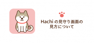 Hachiの見守り画面の見方をご紹介！
